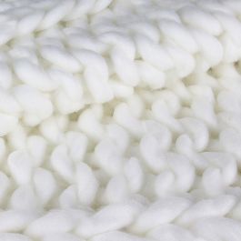 Home Deco Factory Manta De Punto Grueso Crudo 120x150 cm