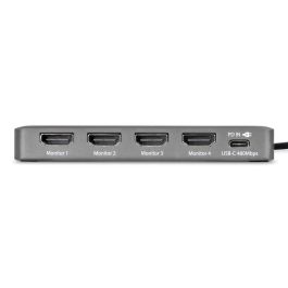 Cable USB Startech QUAD-USB-HDMI-ADAPT Gris
