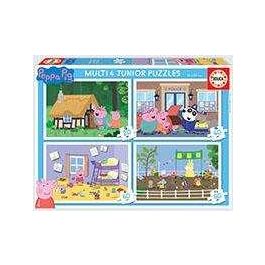 Puzzles Multi 4 Junior Peppa Pig 20-40-60-80 18645 Educa Puzzles Multi 4 Junior Peppa Pig 20-40-60-80 18645 Educa