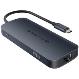 Targus HD4004GL Hub Universal USB-C con HDMI 4K, 2x USB 3.2, 2x USB-C, Ethernet Gigabit y Lector SD/MicroSD, 140W