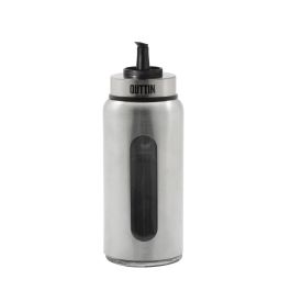 Quttin Aceitera de Acero Inoxidable 250 ml, 6x18 cm (16 Unidades)