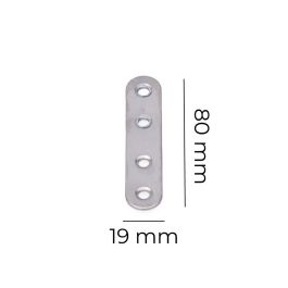 Edm Placa Acero Inoxidable 80x19x2mm Pletina