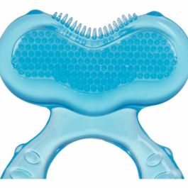 Nuby NUB0048526925643 Anillo de dentición Teethe-eez de Silicona para bebés a partir de 3 meses, Azul