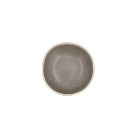 Bidasoa Bol Irregular Gio Cerámico Gris con Filo de Color 16x6,5 cm, Apto Lavavajillas y Microondas (6 Unidades)