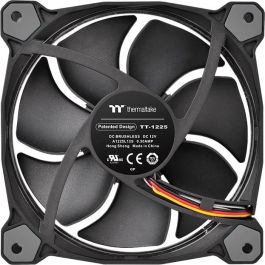 Thermaltake CL-F042-PL12SW-B Ventilador 120mm Riing 12 LED RGB para Carcasa PC (3-Pack) Negro - 800-1500 RPM