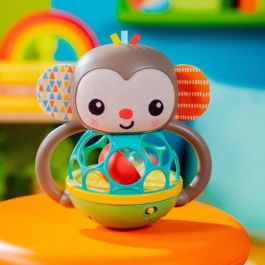 Bright Starts BS74451167797 Juguete Sonajero Musical Ligero Giggle Monkey Con Fácil Captura Oball Bebés +6 Meses Unisex