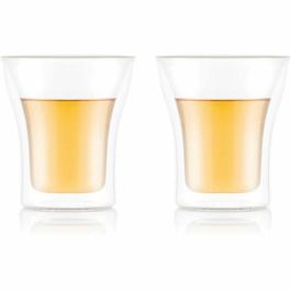 Bodum BOD0727015530215 - Juego de 2 Vasos Assam de Doble Pared, 0,2 L Transparente