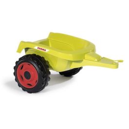 Smoby Claas Farmer XL Tractor a Pedales para Niños con Remolque, Asiento Ajustable, Bocina y Capó Abatible