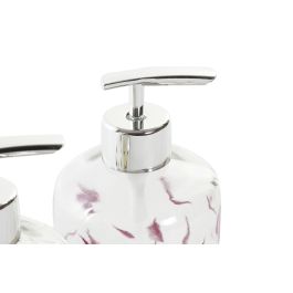 DKD Home Decor Dosificador Tropical 350ml Gres y Cristal Multicolor 8 x 14 x 10 cm