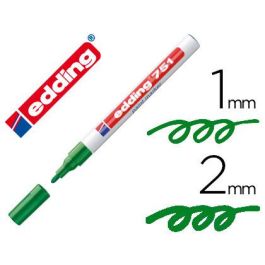 Rotulador Edding Punta Fibra 751 Verde Punta Redonda 1-2 mm 10 unidades Precio: 32.49999984. SKU: S8421341