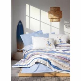 ASI8684283035311 Juego de cama - 1 funda nórdica 220x240 cm + 2 fundas de almohada 60x60 cm - 100% algodón - Azul ASI8684283035311 Juego de cama - 1 funda nórdica 220x240 cm + 2 fundas de almohada 60x60 cm - 100% algodón - Azul Precio: 36.49999969. SKU: B12MKM5XKR