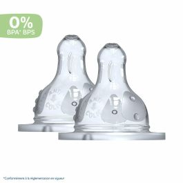 Dodie Tetina Supernova Redonda, Silicona Flexible, Flujo 3, 3 Velocidades, Cuello Ancho, Válvula Anti-cólico Doble, +6 meses, Pack 2