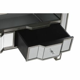 DKD Home Decor Mueble TV Glam con 3 Cajones Plateado, de Espejo y MDF, 112 cm Ancho x 45 cm Fondo x 50 cm Alto DKD Home Decor Mueble TV Glam con 3 Cajones Plateado, de Espejo y MDF, 112 cm Ancho x 45 cm Fondo x 50 cm Alto