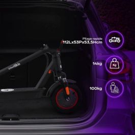 Urbanglide URB3700092650448 Patinete Eléctrico Plegable 100 MAX 350W 10 ruedas Adulto Negro Urbanglide URB3700092650448 Patinete Eléctrico Plegable 100 MAX 350W 10 ruedas Adulto Negro