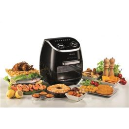 Ariete Freidora de Aire + Horno Eléctrico con Parrilla Giratoria para Freír, Asar y Hornear