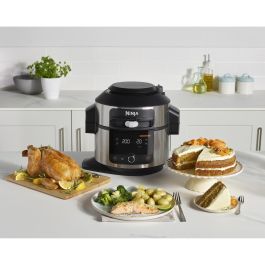 Ninja OL550EU Olla Eléctrica Multifunción 6L SmartLid Multi Cooker Foodi - 11 en 1, Cocina a Presión, Freidora de Aire