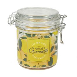 Home Deco Factory Vela Citronela Antimoustique Tarro Vidrio 135g Duración 34h 11x8x10cm