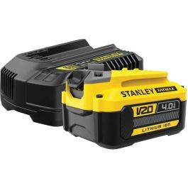 STANLEY FATMAX SFMCB14M1-QW Kit de Inicio V20 con Cargador Rápido 2A y 1 Batería 18V 4Ah