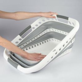 Cesta Plegable para la Ropa Aktive Polipropileno TPR 61 x 7,5 x 43 cm 61 x 28 x 43 cm (4 Unidades)