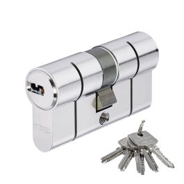 Abus Eurocilindro Doble Embrague D66 n 40/40 Níquel 40/40mm con 5 Llaves de Puntos Copiables y Rotura Programada Precio: 43.49999973. SKU: S7918251