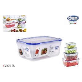 Dem Fiambrera Hermética Rectangular 2300 ml 24 x 18 x 10 cm (12 Unidades) Precio: 28.78999948. SKU: B1GJ8TV8SF