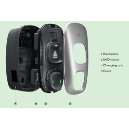 Charge Amps Dawn 22 kW 3P 32A Tipo 2 4G OCPP - Estación de Carga Inteligente EV con Contador MID y RCD Tipo B para Hogar y Comunidades Charge Amps Dawn 22 kW 3P 32A Tipo 2 4G OCPP - Estación de Carga Inteligente EV con Contador MID y RCD Tipo B para Hogar y Comunidades