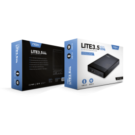 Nox NXLITEHDD35 Caja Externa para Disco Duro 3.5" SATA USB 3.0 Negra Aluminio Ligera Compacta