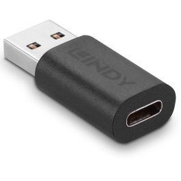 Lindy Adaptador USB 3.2 Tipo A a C, Conexión USB-C a Puerto USB-A, Velocidad de Transferencia 10Gbps