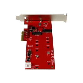 StarTech.com PEX2M2 - Tarjeta Controladora M.2 SATA PCIe 2.0 x2 con 2 Puertos para SSD, 6 Gbps, con Soporte de Perfil Bajo