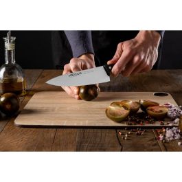 Arcos Cuchillo Cocinero Universal Pro 175 mm, Acero Nitrum® Antibacteriano con Bactiproof Silver, Mango Negro y Remaches Inoxidables