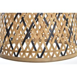 DKD Home Decor Lámpara de Techo Tropical Marrón Negro 41 x 39 x 41 cm