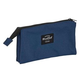 Portatodo Triple BlackFit8 Urban Negro Azul marino (22 x 12 x 3 cm)