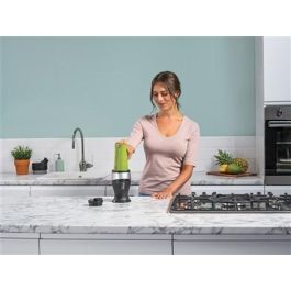 Ninja QB3001EUS Batidora de Vaso Individual para Smoothies 700W con 2 Vasos y Tapas de Viaje