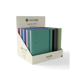 Carchivo Carpeta 360 Style+Soft 4 Anillas 20 mm PP Rígido Foam A4 con Gomilla Color Surtido - Expositor 10 Unidades Precio: 134.50000025. SKU: B1E6DLPHFY