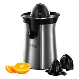Russell Hobbs 22760-56 Exprimidor eléctrico Acero inoxidable 60W, 2 Conos, Sistema Antigoteo, Doble Rotación Automática