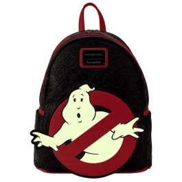 Loungefly Mochila Logo Glow Ghostbusters 26cm Piel Vegana con Detalles Fosforescentes y Forro a Juego