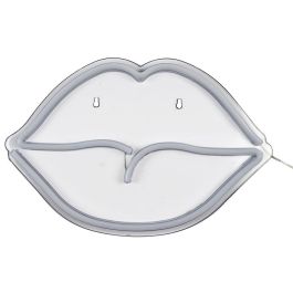 Home Deco Factory Lámpara Neón LED USB "Boca" Colección Neon 150 Leds 620-650K Luz Cálida con Cable USB 2 Metros 42x2x28cm