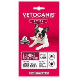 VETOCANIS Collar antipulgas y garrapatas para perros pequeños de hasta 10 kg - 4 meses de protección Precio: 17.5000001. SKU: B169AL53MX