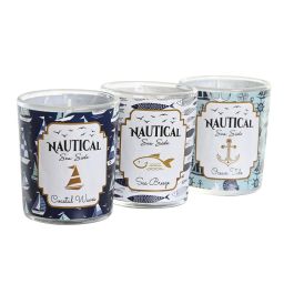 Vela DKD Home Decor Azul Cera Cristal 17 x 5 x 6 cm (3 Unidades) Vela DKD Home Decor Azul Cera Cristal 17 x 5 x 6 cm (3 Unidades)