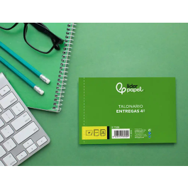 Liderpapel T329 Talonario de Entregas Cuarto Apaisado con 2 Copias (210 x 144 mm)
