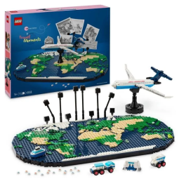 Lego 41838 Recuerdos de viaje - Mapa mundial - Set de construcción para viajeros