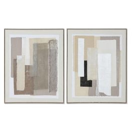 Cuadro Urban DKD Home Decor Beige Marron 3.8 x 102 x 82 cm (2 Unidades) Precio: 150.49999965. SKU: B16T5ENHW3