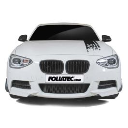 Foliatec FO33911 Pegatina para Coche Diseño Rayas Negra Mate 22 x 150 cm 2 Piezas