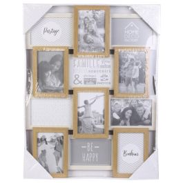 Home Deco Factory Essentiel Marco 12 Fotos 10x15 cm Madera Blanco