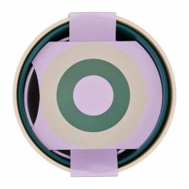 Elho ELH1361201345000 Maceta Lex Pott Set 14, Blanco Verde Morado, L 14 x An 13,8 x Al 12 cm, Interior, 100% reciclado