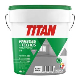 Pintura acrílica para decoración de paredes y techos t-3 blanco.mate 4 l 123000304 Precio: 27.50000033. SKU: S7913221