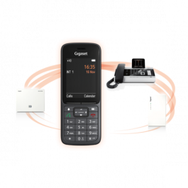Gigaset SL800H PRO Teléfono DECT/analógico con Identificador de llamadas, Antracita - S30852-H2975-R102