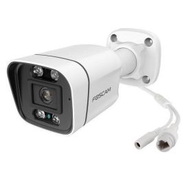 Foscam V8EP Cámara de Seguridad IP Exterior Alámbrico 8MP PoE Alexa Google Assistant IP66 Noche 20m Color Blanco Negro