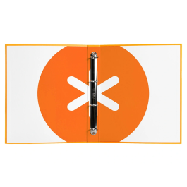 Antartik Carpeta 4 anillas 40 mm mixtas antartik a4 forrada color mostaza