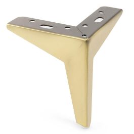 Q&Q Pata Metálica Togo para Sofás y Muebles, Acabado Latón Cepillado, Altura 135 mm Precio: 4.79000038. SKU: B12K4JDEDJ